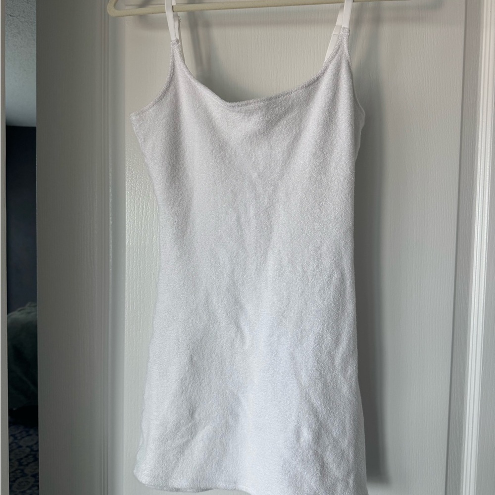 White SKIMS Terry Cloth Dress
